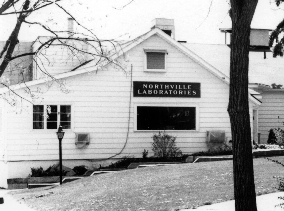 Northville Laboratories, the original 1910 building in Northville, Michigan